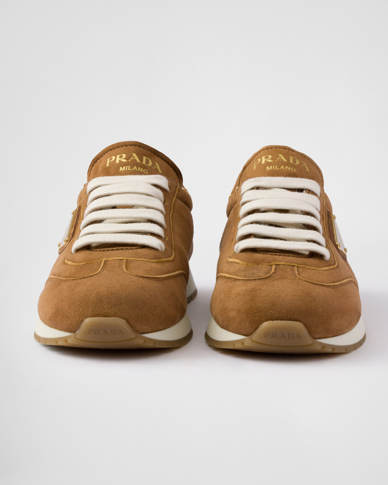Suede running sneakers 6