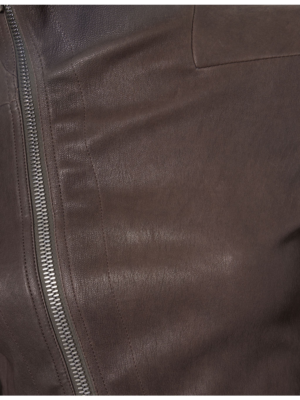 Gary High-Neck Stretch-Leather Blend Jacket - 6