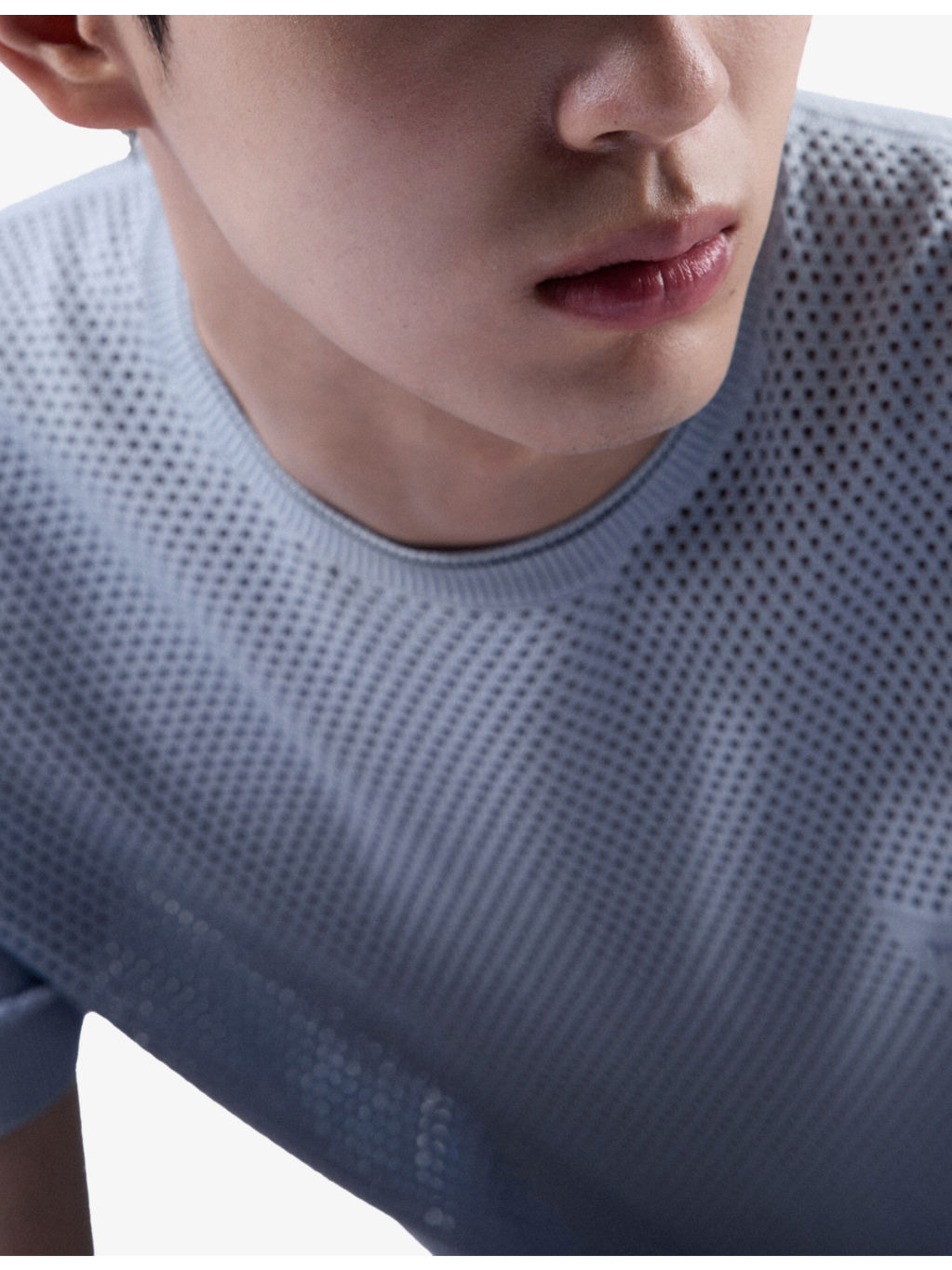 Triangle-Logo Mesh-Knit Cotton and Silk-Blend T-Shirt - 6