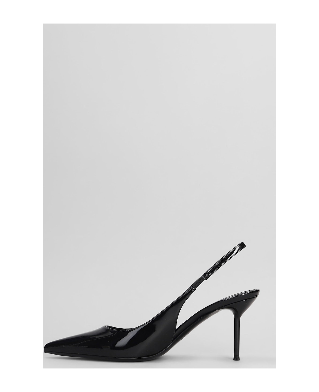 Lidia Slingback 70 Pumps In Black Patent Leather - 3