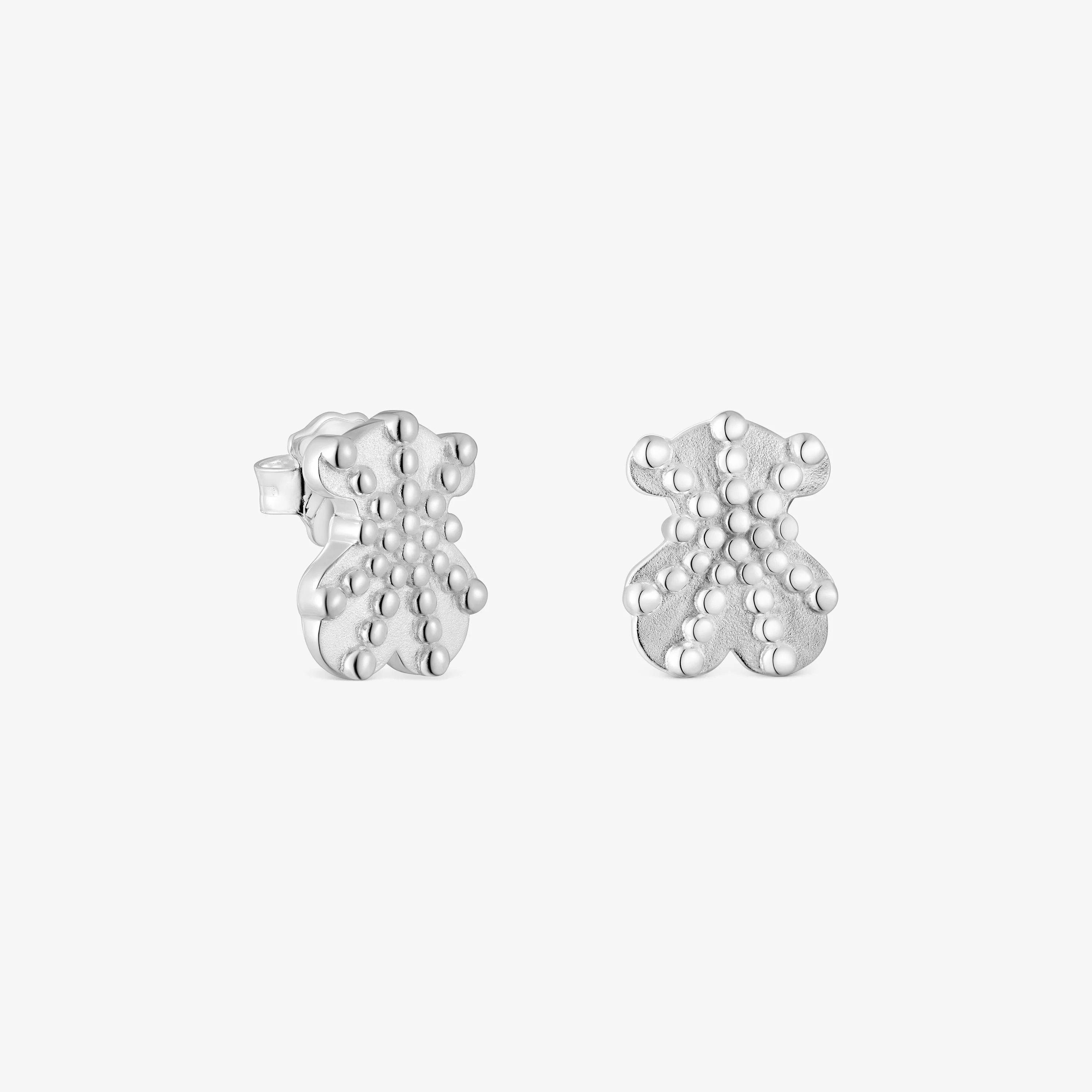 Small bear Earrings in Silver TOUS Grain - 1