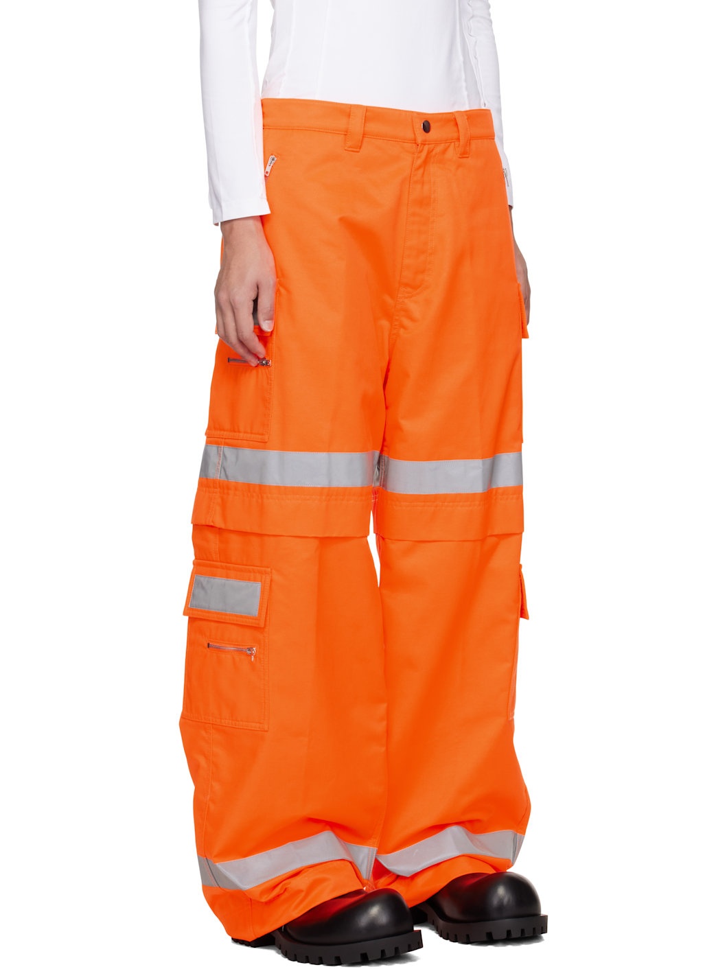 Orange Workwear Cargo Pants - 2