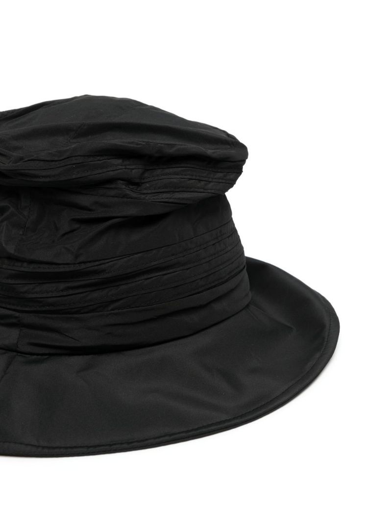 pintuck-detail bucket hat - 2