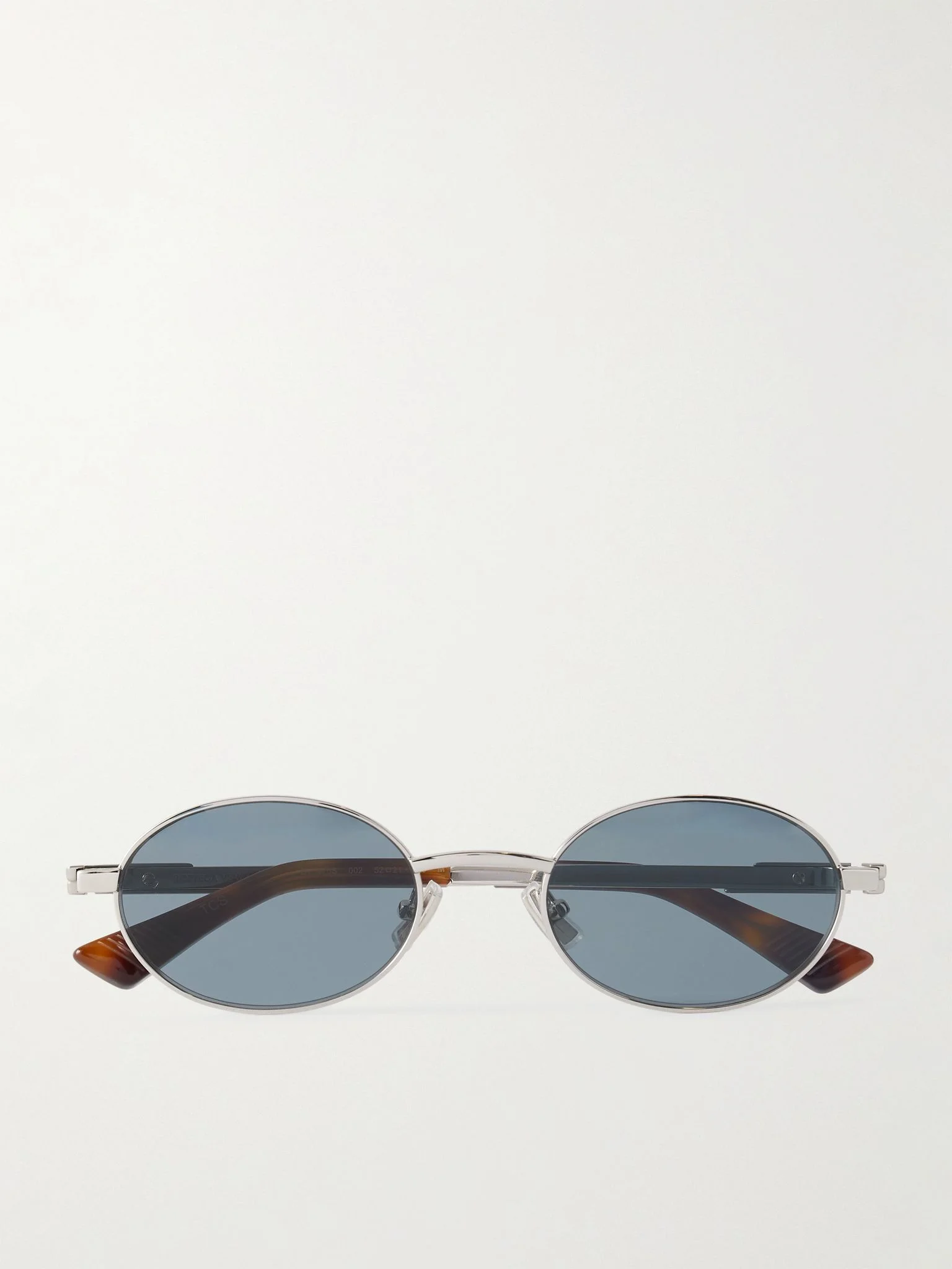 Stretch Panthos Round-Frame Silver-Tone Metal and Tortoiseshell Acetate Sunglasses Silver - 1
