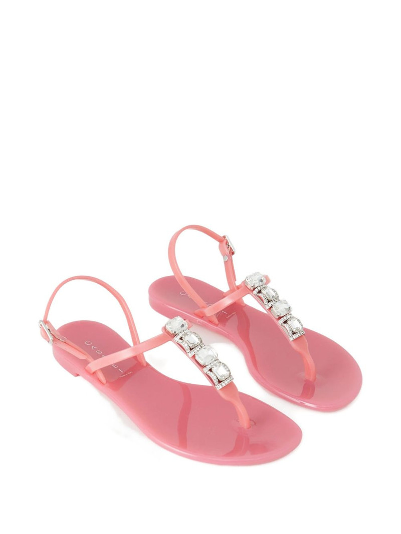 CASADEI crystal-embellished thong-strap sandals outlook