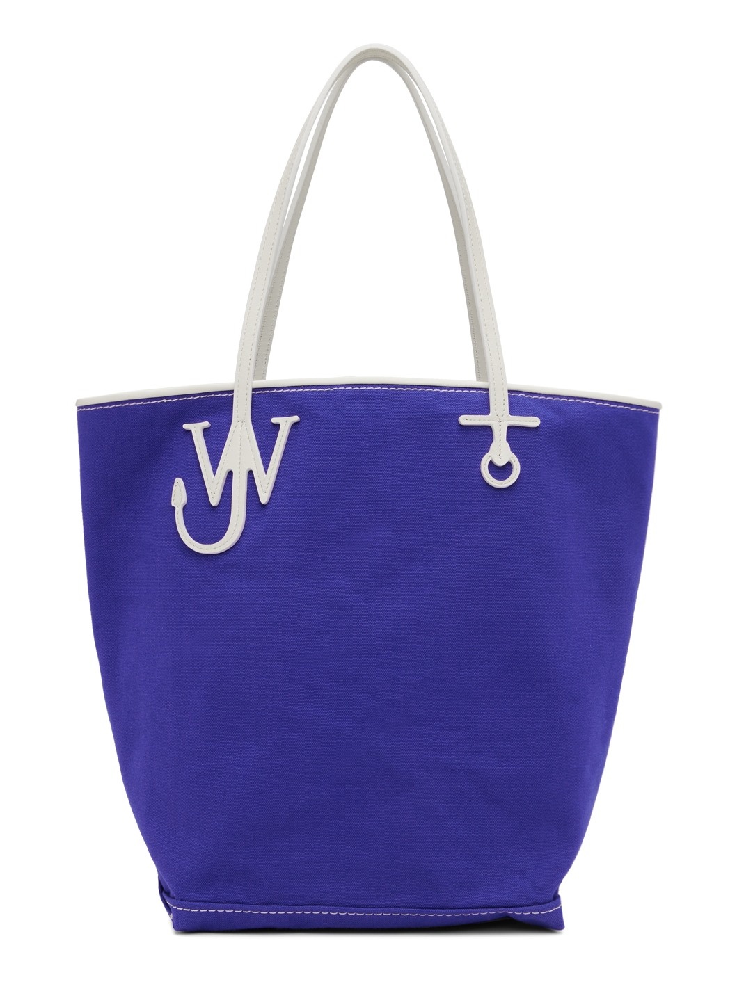 Blue Tall Anchor Tote - 1