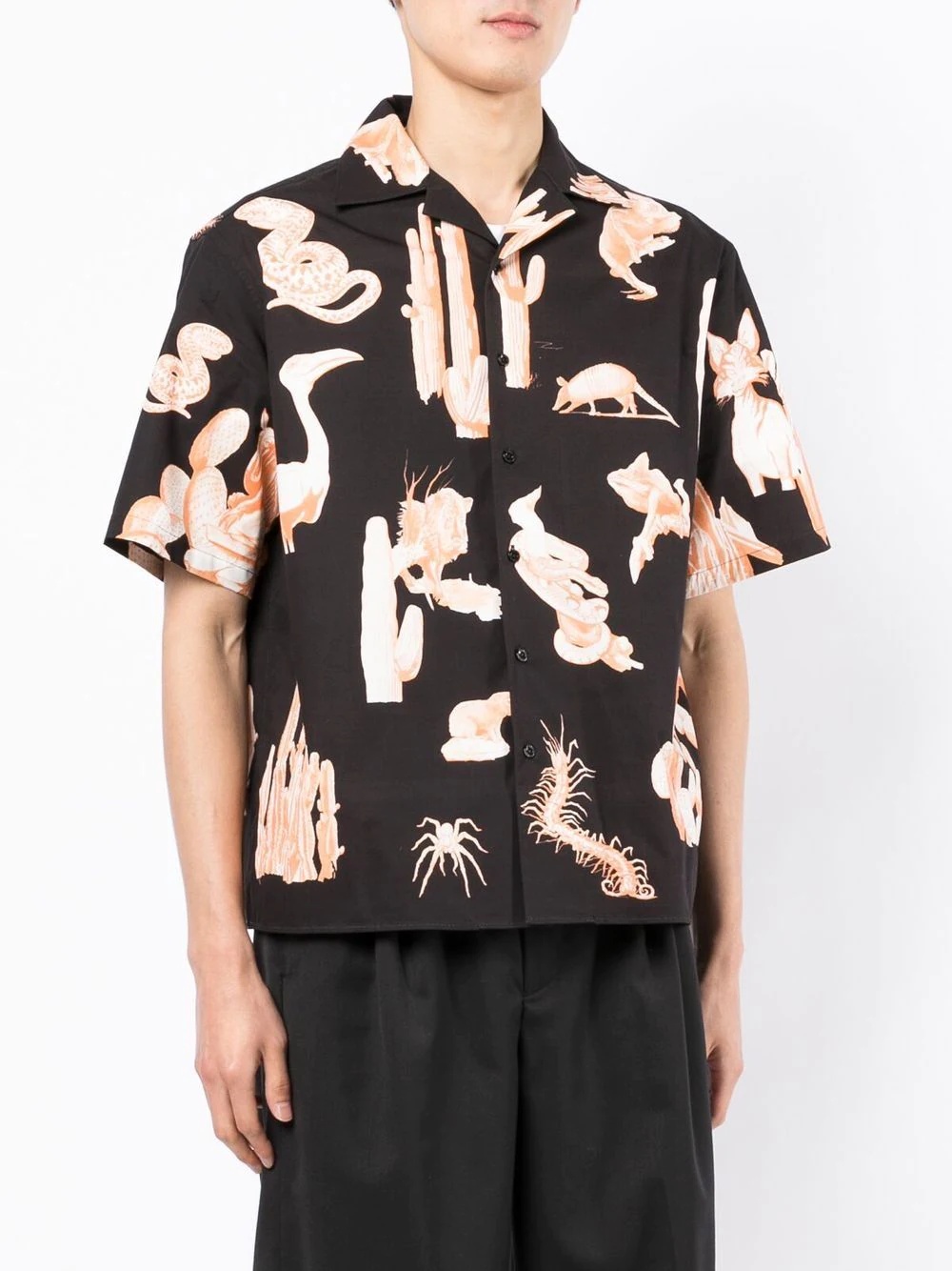 graphic-print short-sleeve shirt - 3