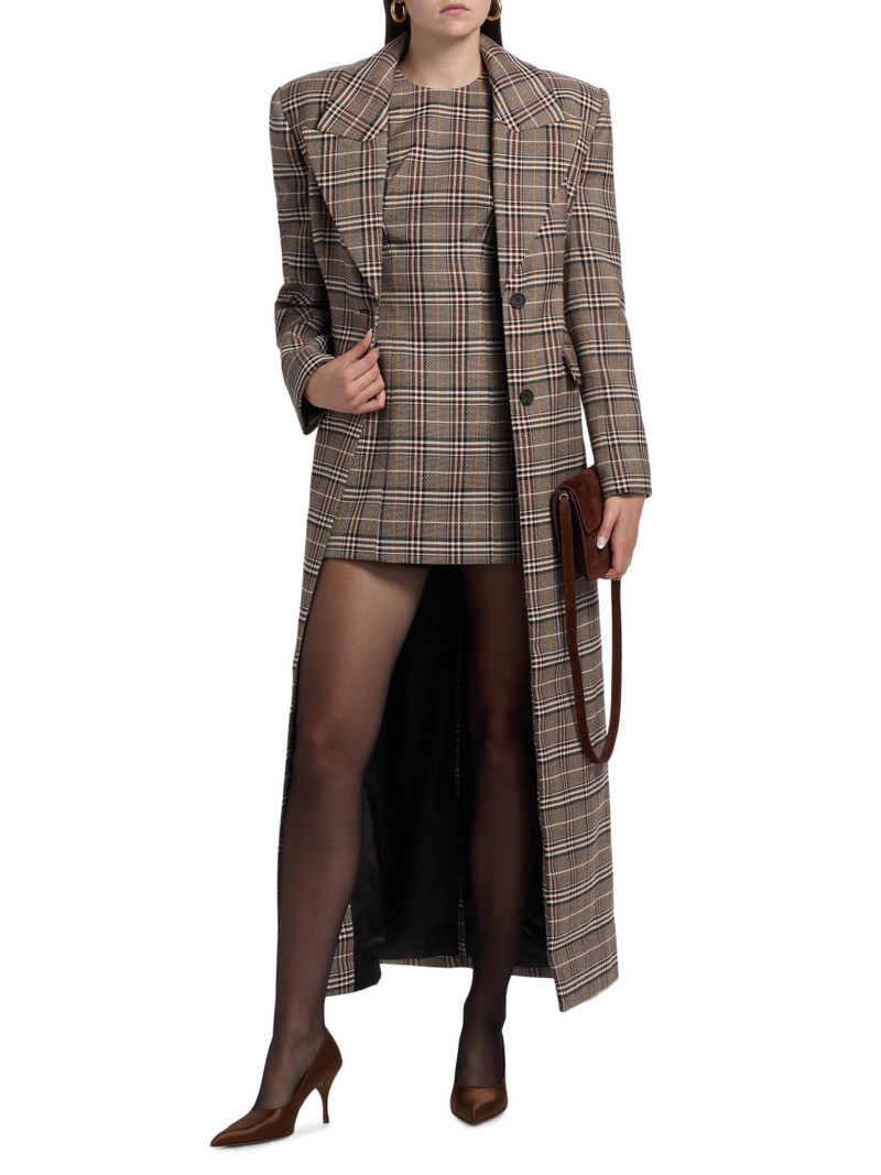 Women's Sandrine Plaid Coat - Brown Multi 3