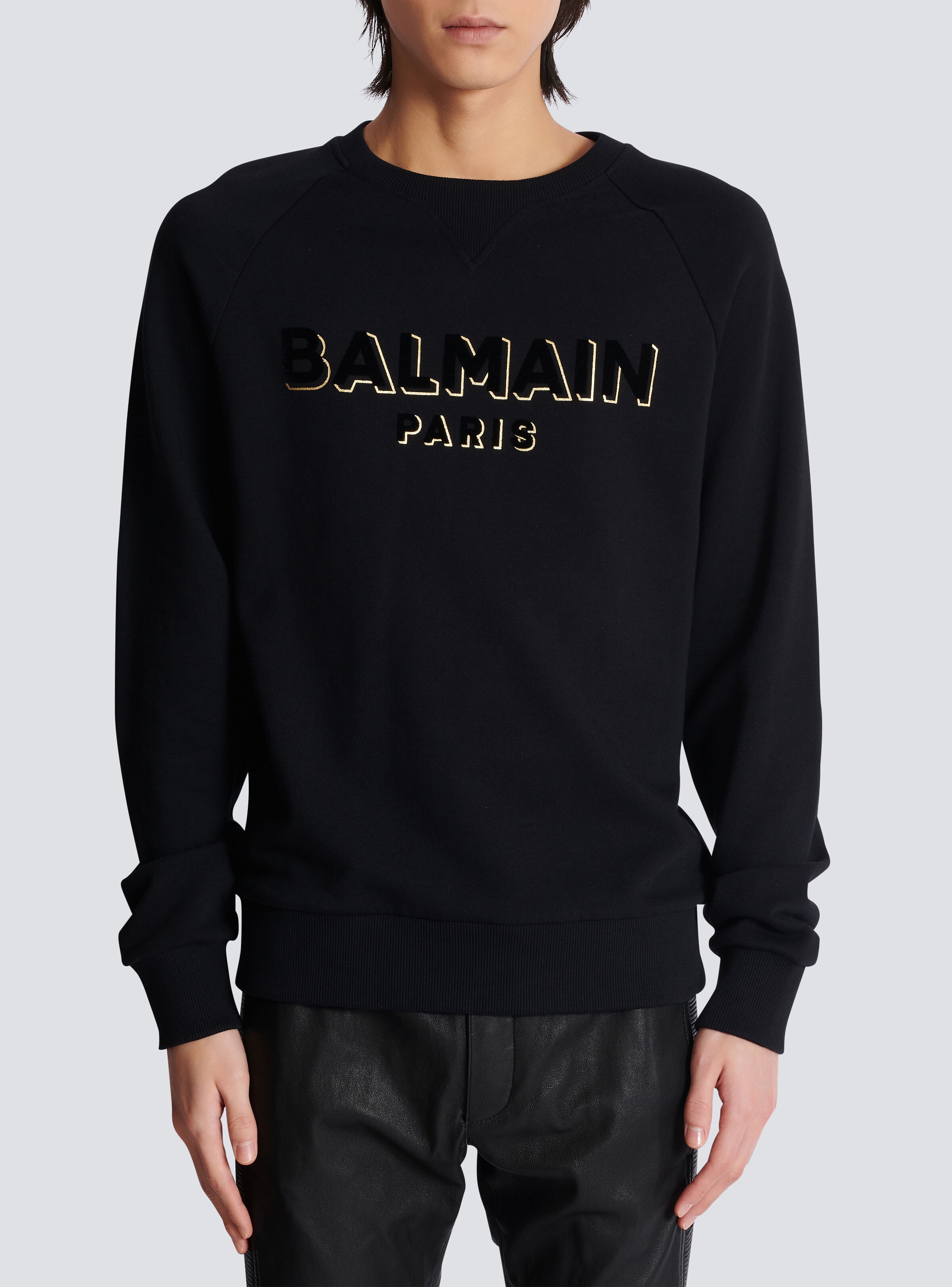Metallic flocked Balmain sweatshirt - 5