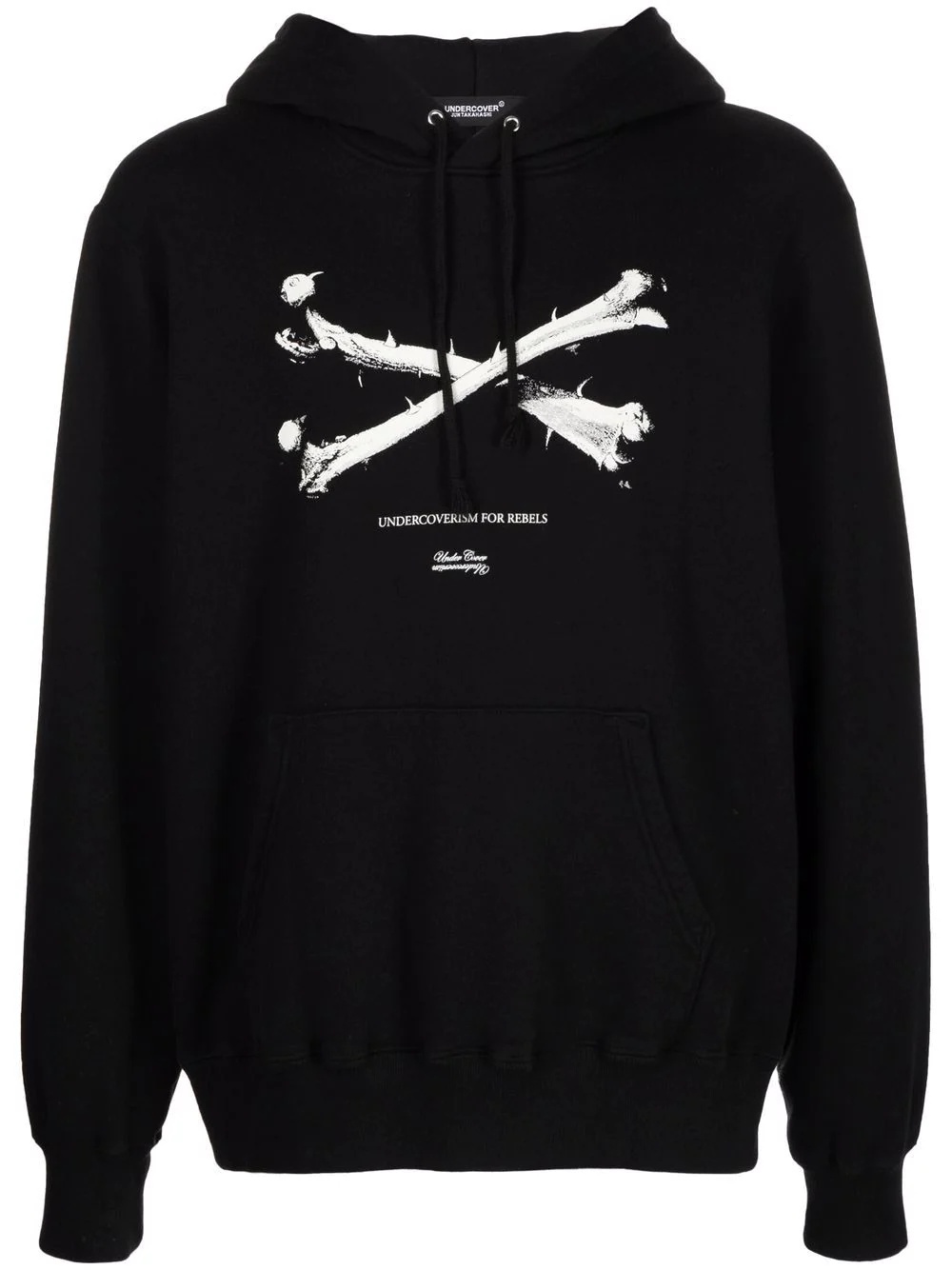 Bones print hoodie - 1