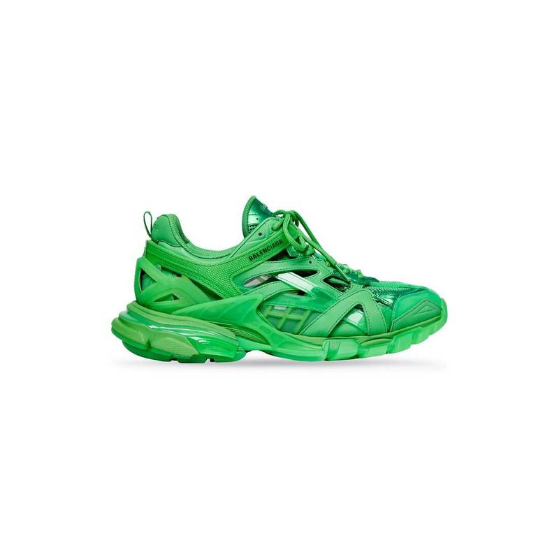 Men's Track.2 Clear Sole Sneaker in Fluo Green - 1