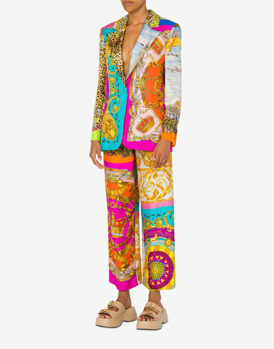 Moschino SCARF PRINT TWILL JACKET outlook