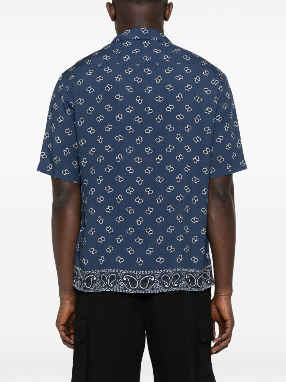 paisley-print bowling shirt - 4
