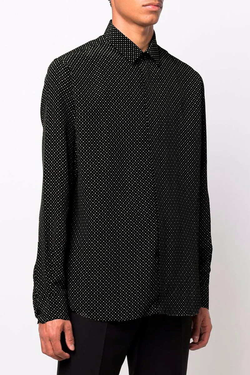 SAINT LAURENT Polka dot shirt outlook