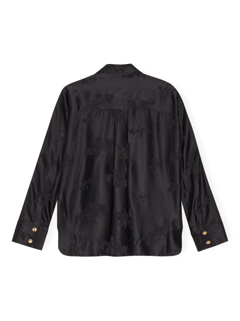 floral-jacquard shirt - 6