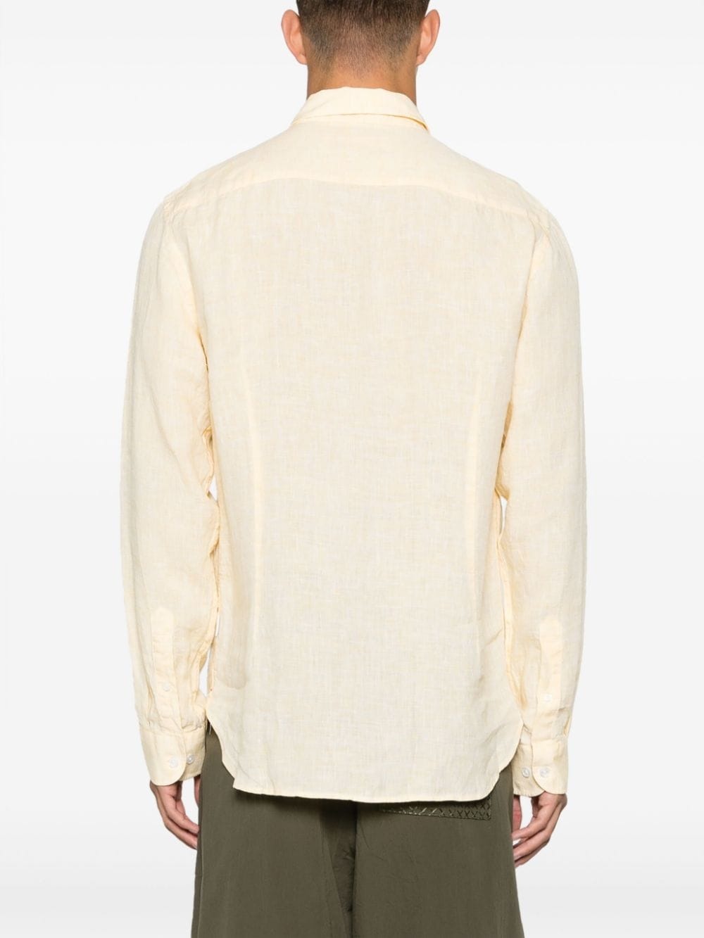 Giles long-sleeve linen shirt - 4