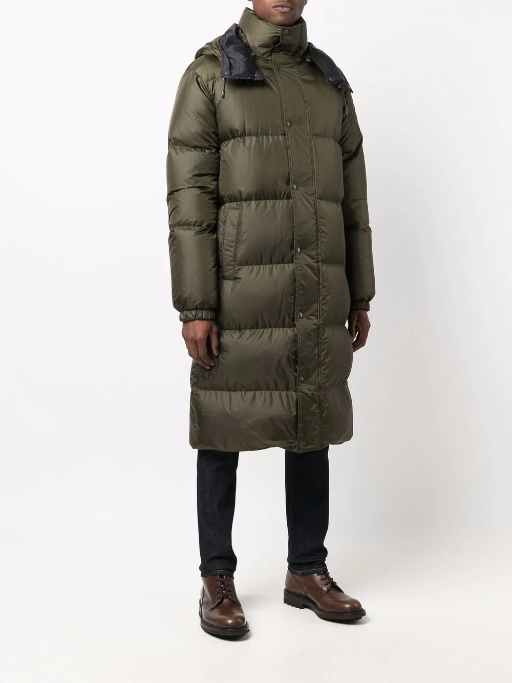 hooded down coat - 3