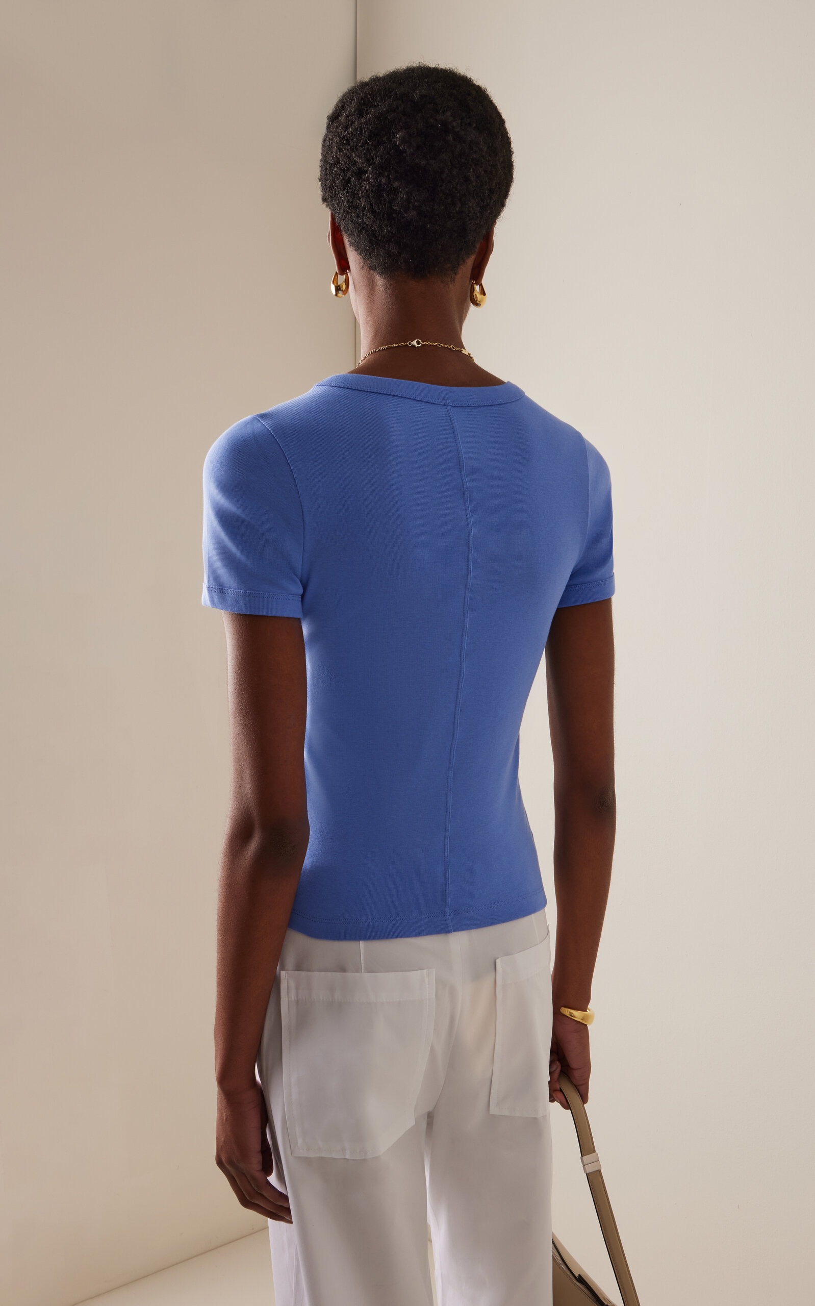 Car Cotton T-Shirt blue - 4