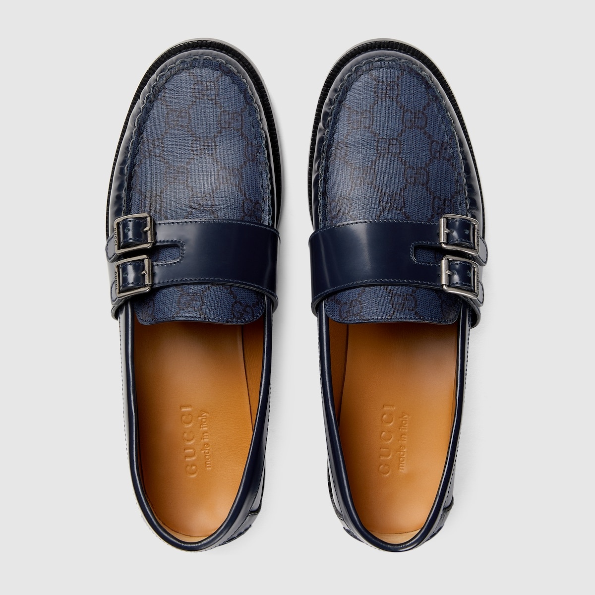 Men's buckle loafer with GG - 5