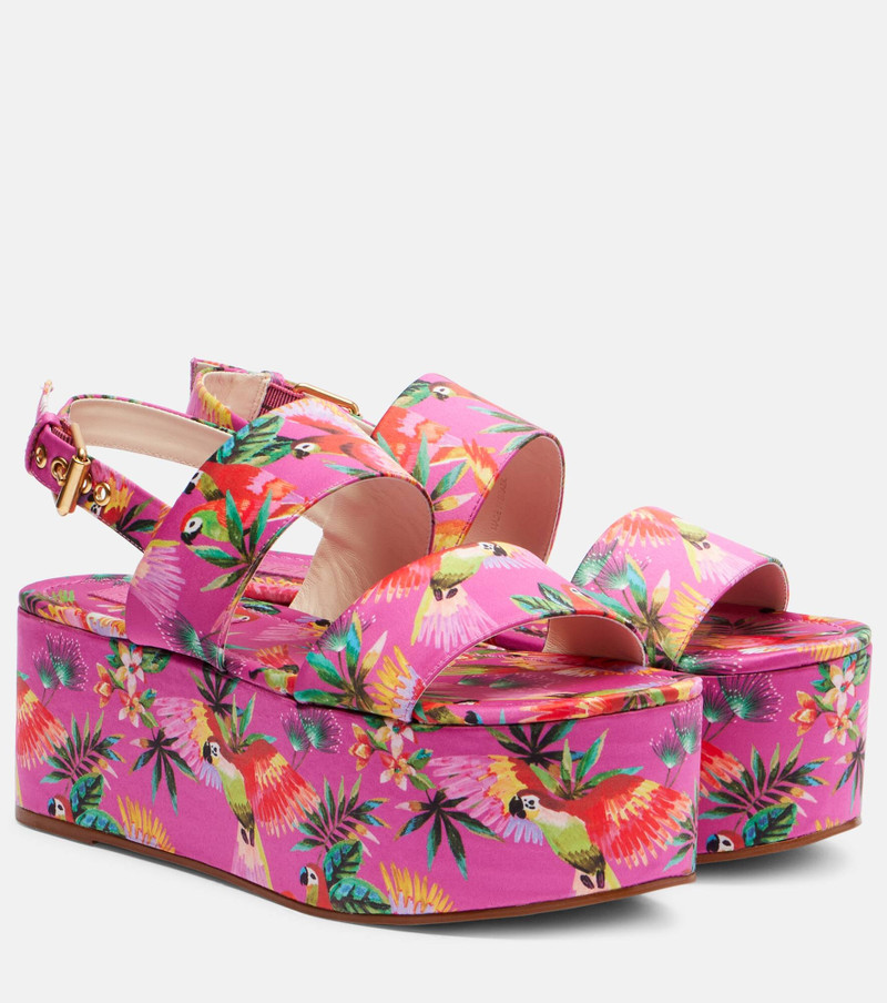 Printed platform sandals 1
