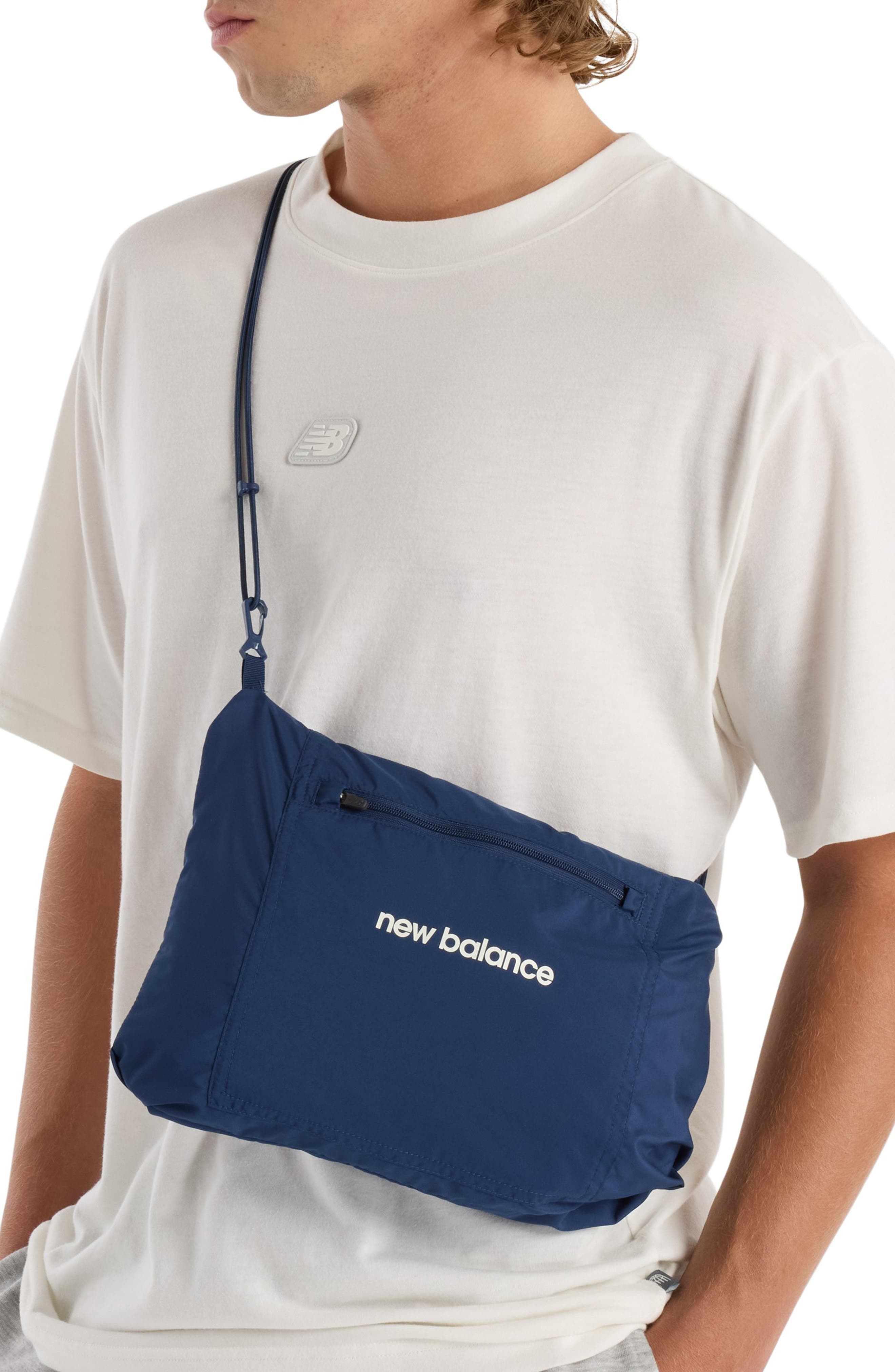New Balance Athletics Packable Water Resistant Hooded Jacket in Electric Sky at Nordstrom - 2