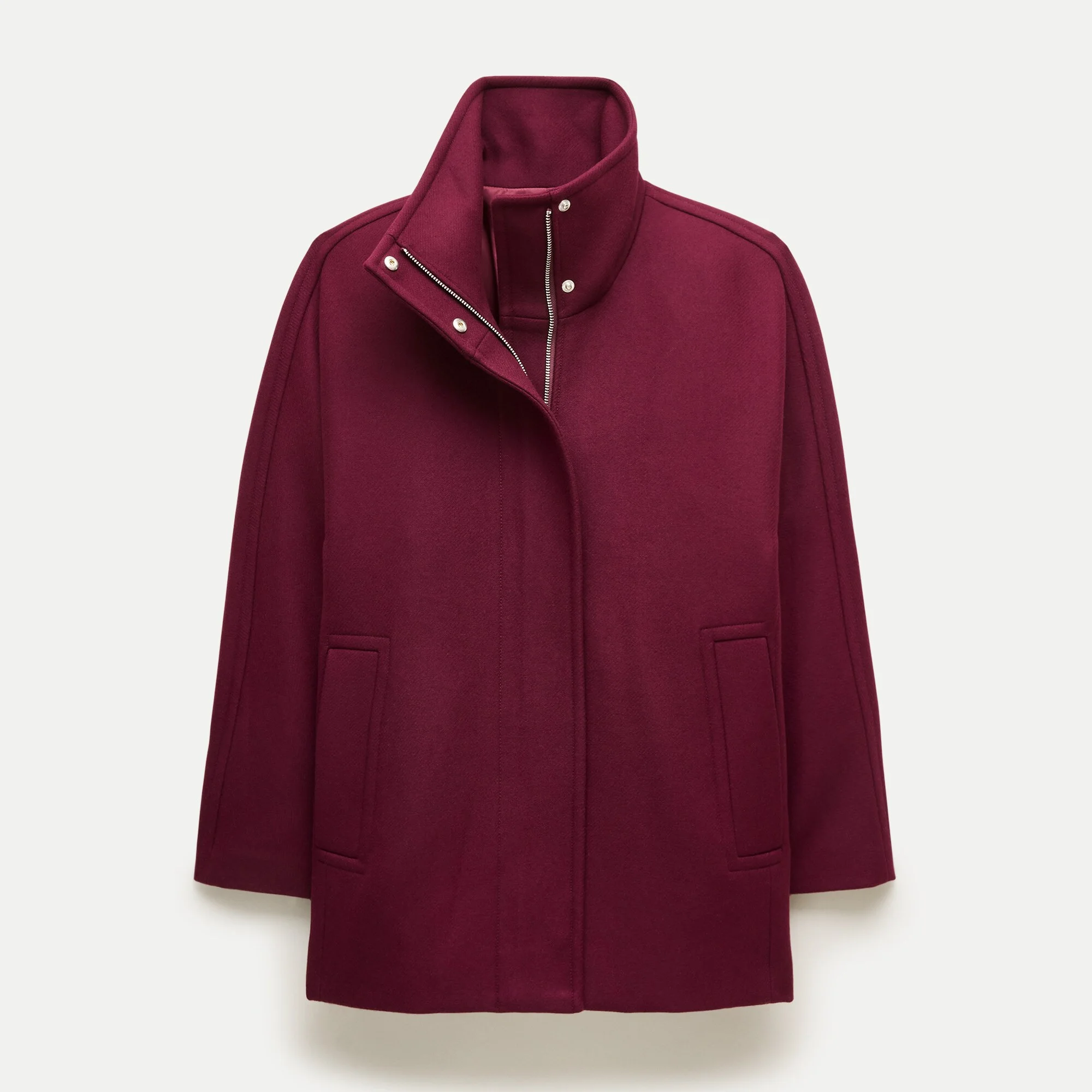 Luciana coat in wool-blend melton - 1