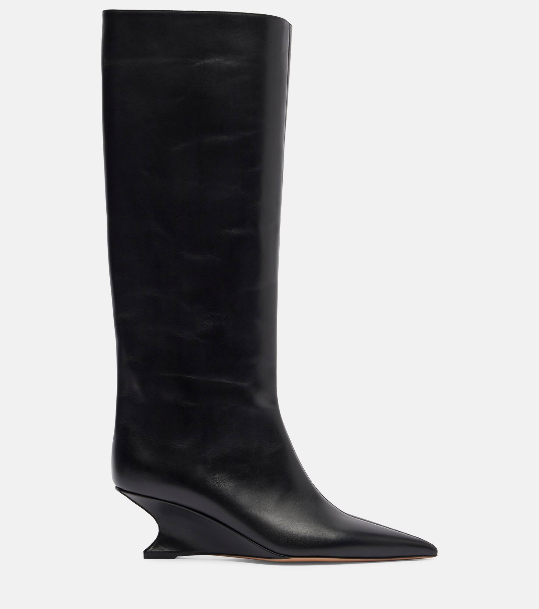 Nina 50 leather knee-high boots - 4