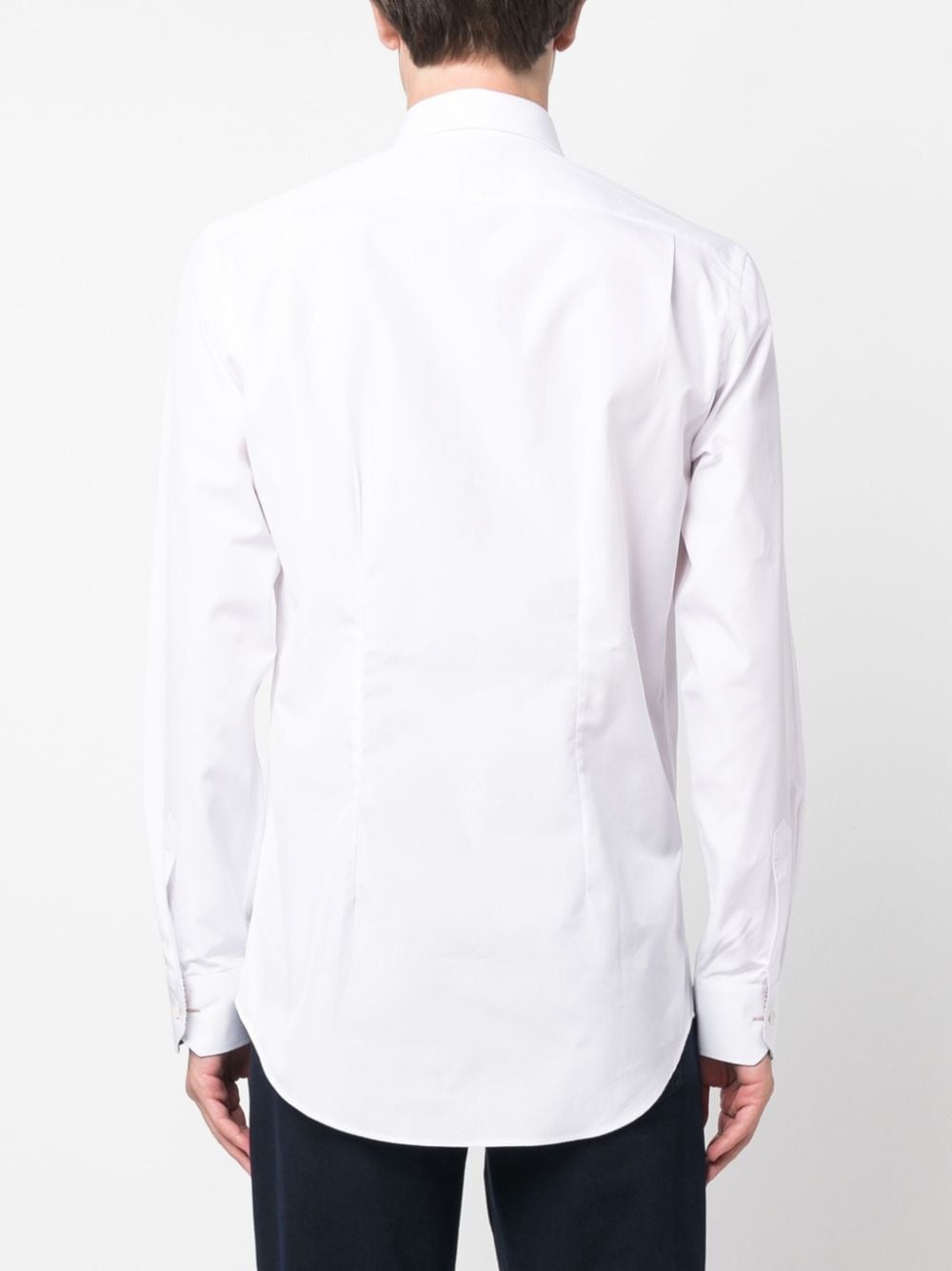 Signature Stripe-cuff cotton shirt - 4