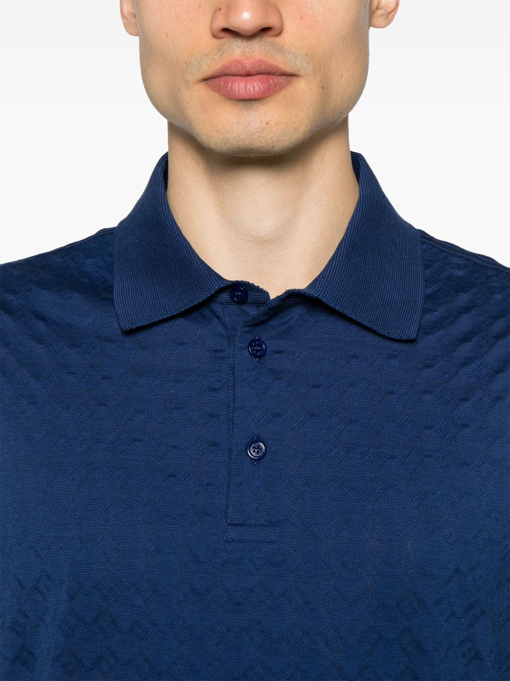 monogram 72 jacquard polo shirt - 4