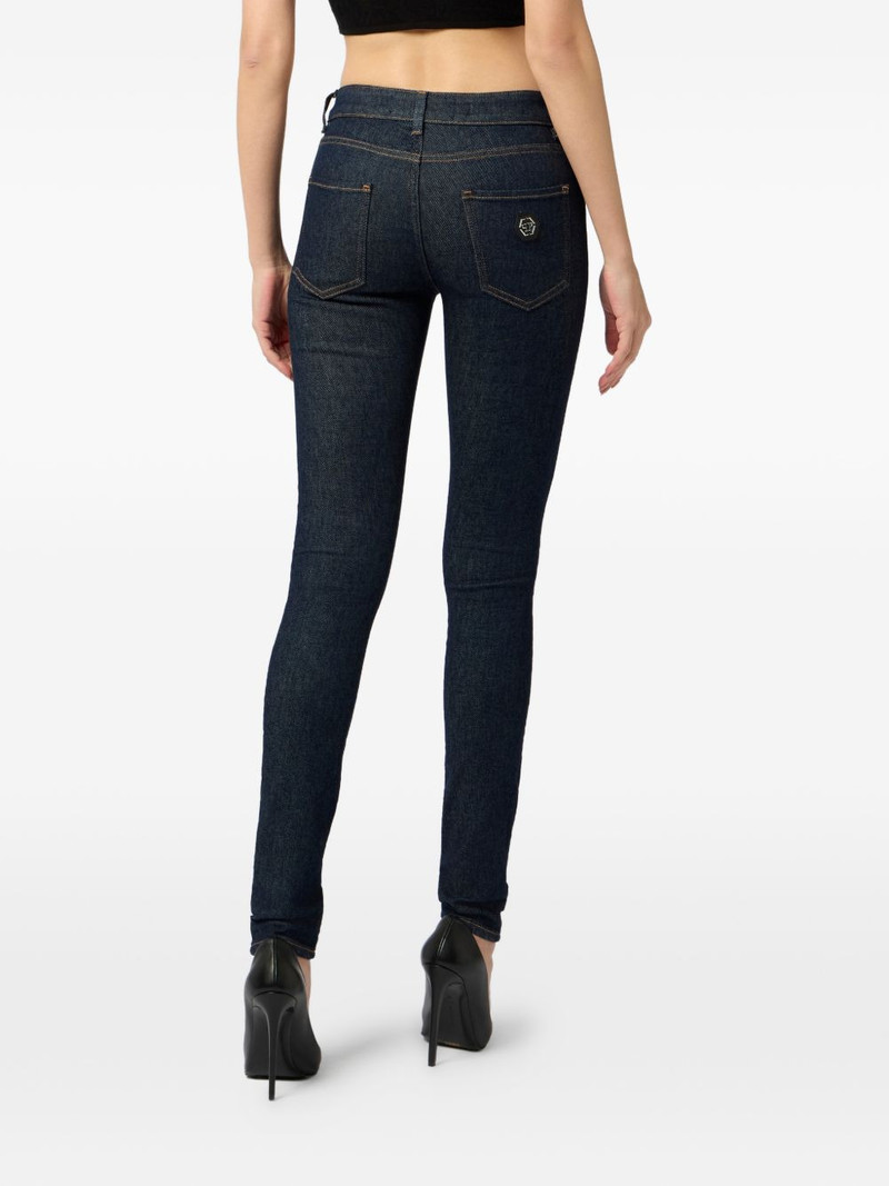 belt-loop buttoned jeans 4