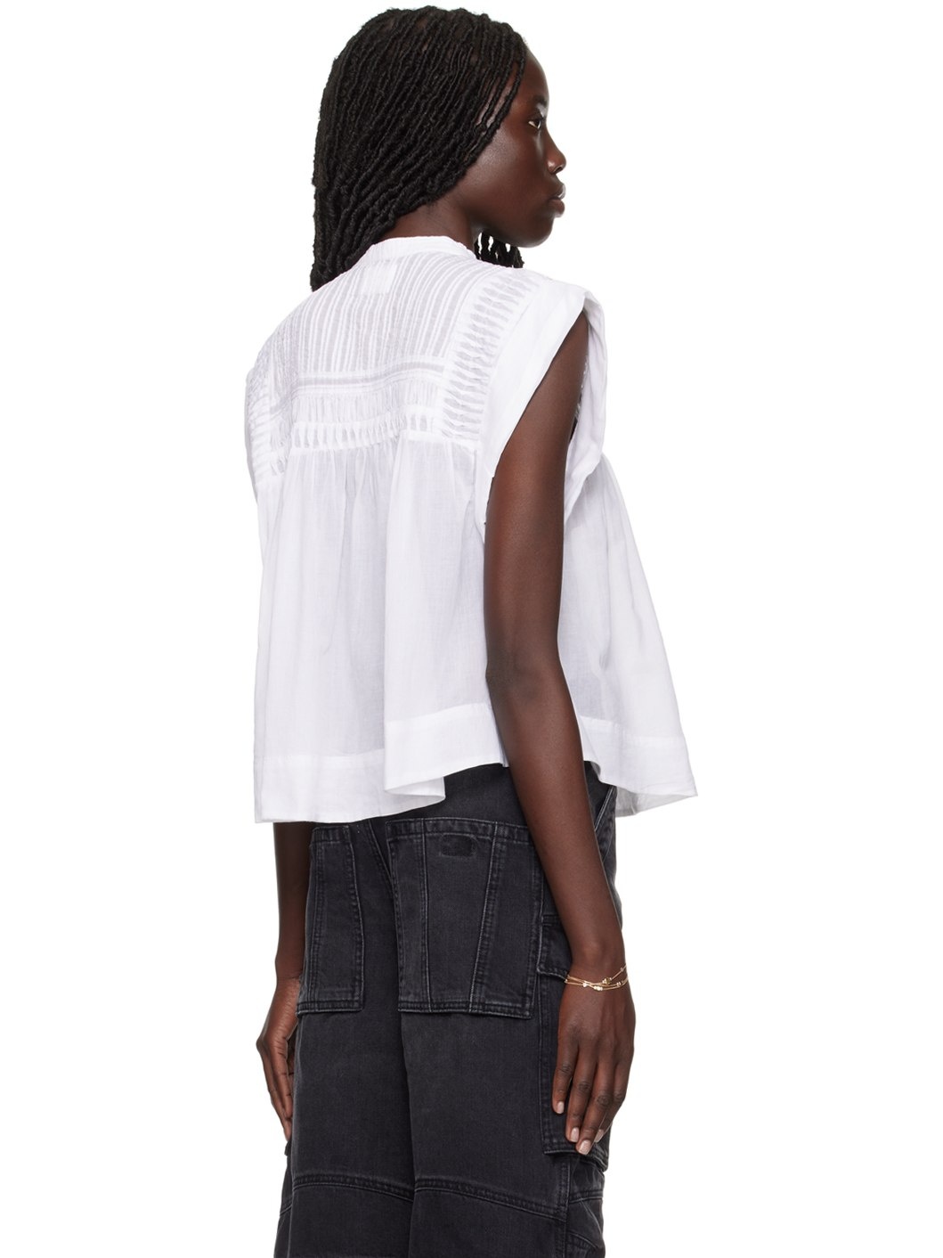 White Leaza Blouse - 3