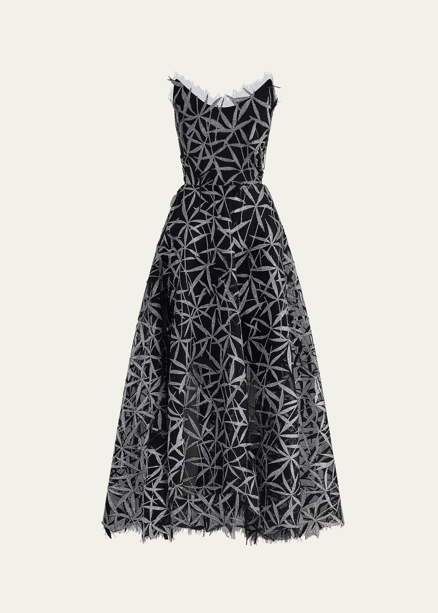 Axis Embellished Strapless Fit-&-Flare Gown - 1