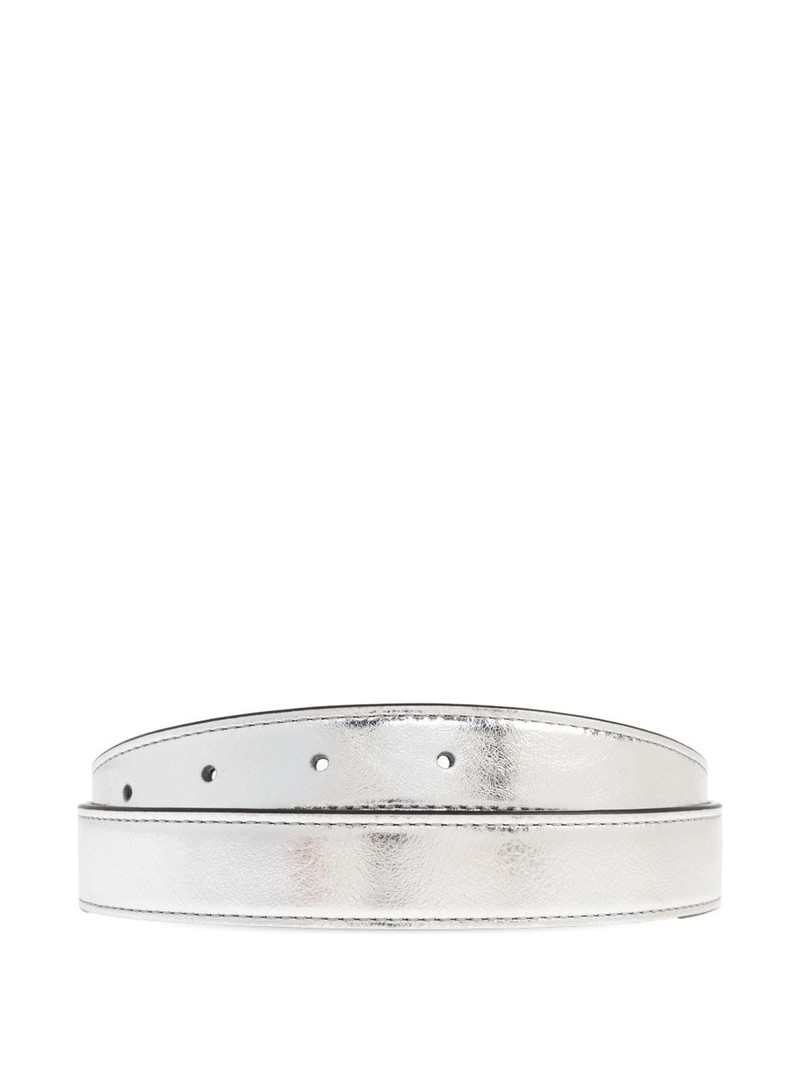 Double T motif-embellished buckle belt 3