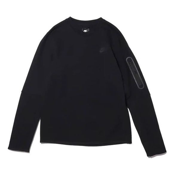Men's Nike Logo Pullover Long Sleeves Black CU4506-010 - 1