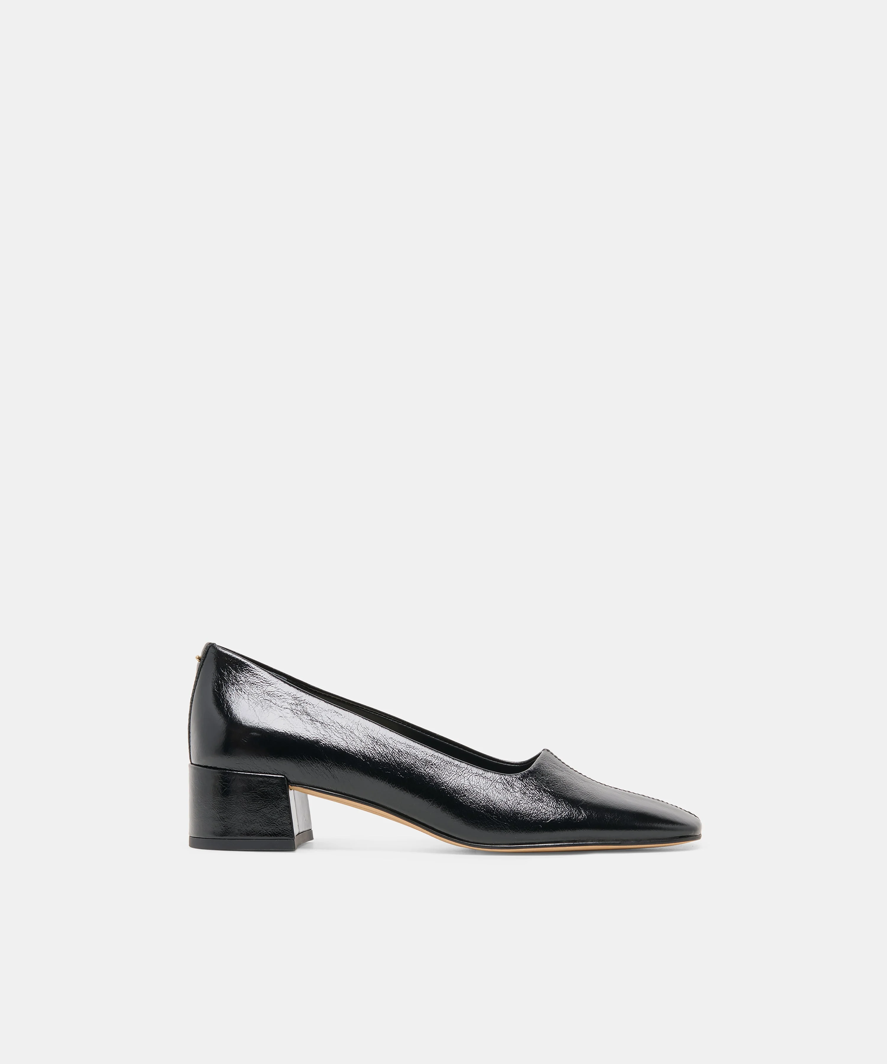 DALIA HEELS BLACK LEATHER - 1
