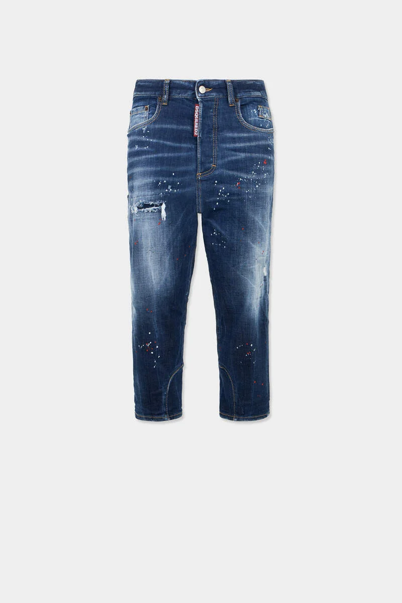 MEDIUM RED SPOTS WASH BABY CARPENTER JEANS - 1