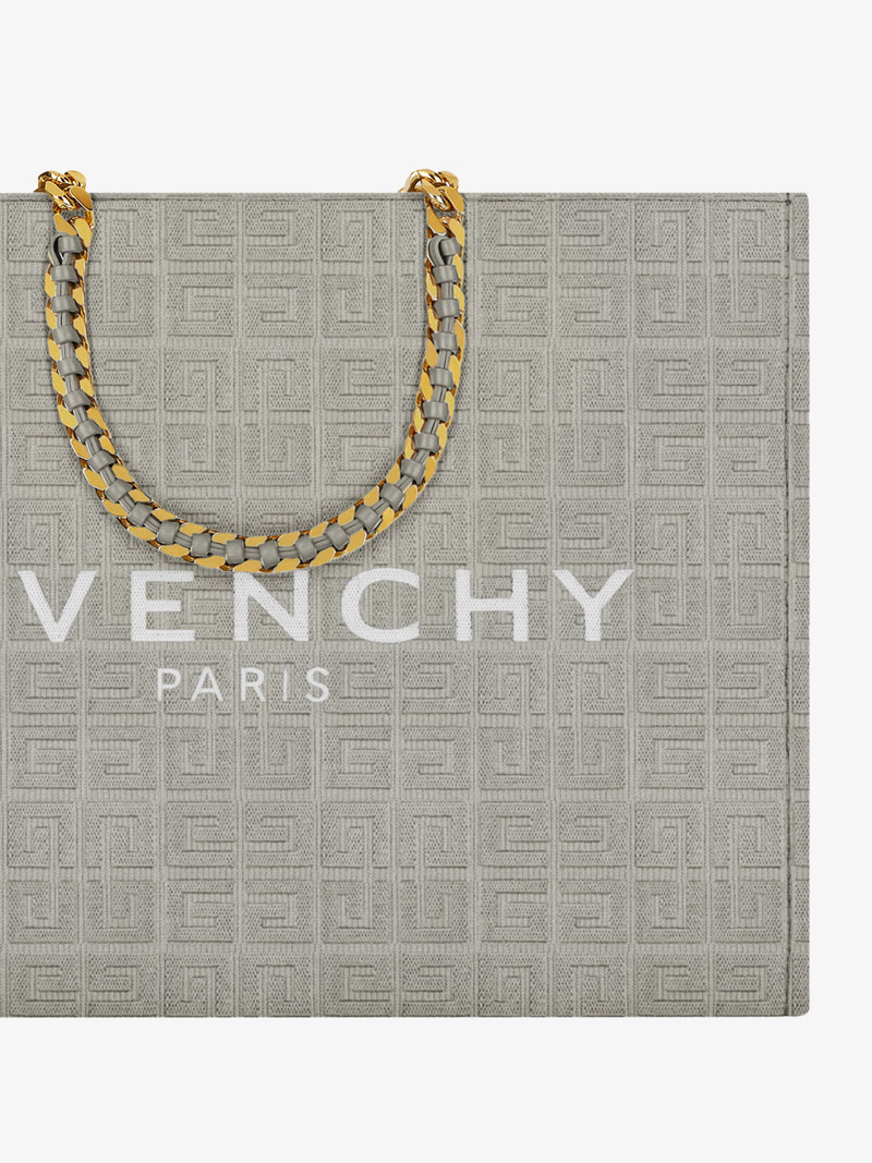 MEDIUM G-TOTE SHOPPING BAG IN 4G EMBROIDERED CANVAS 6