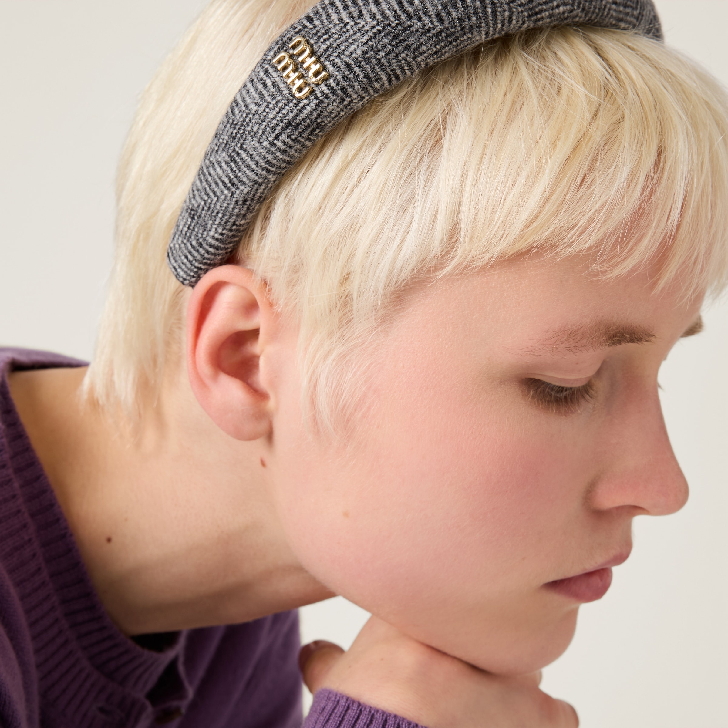 Chevron wool headband - 2