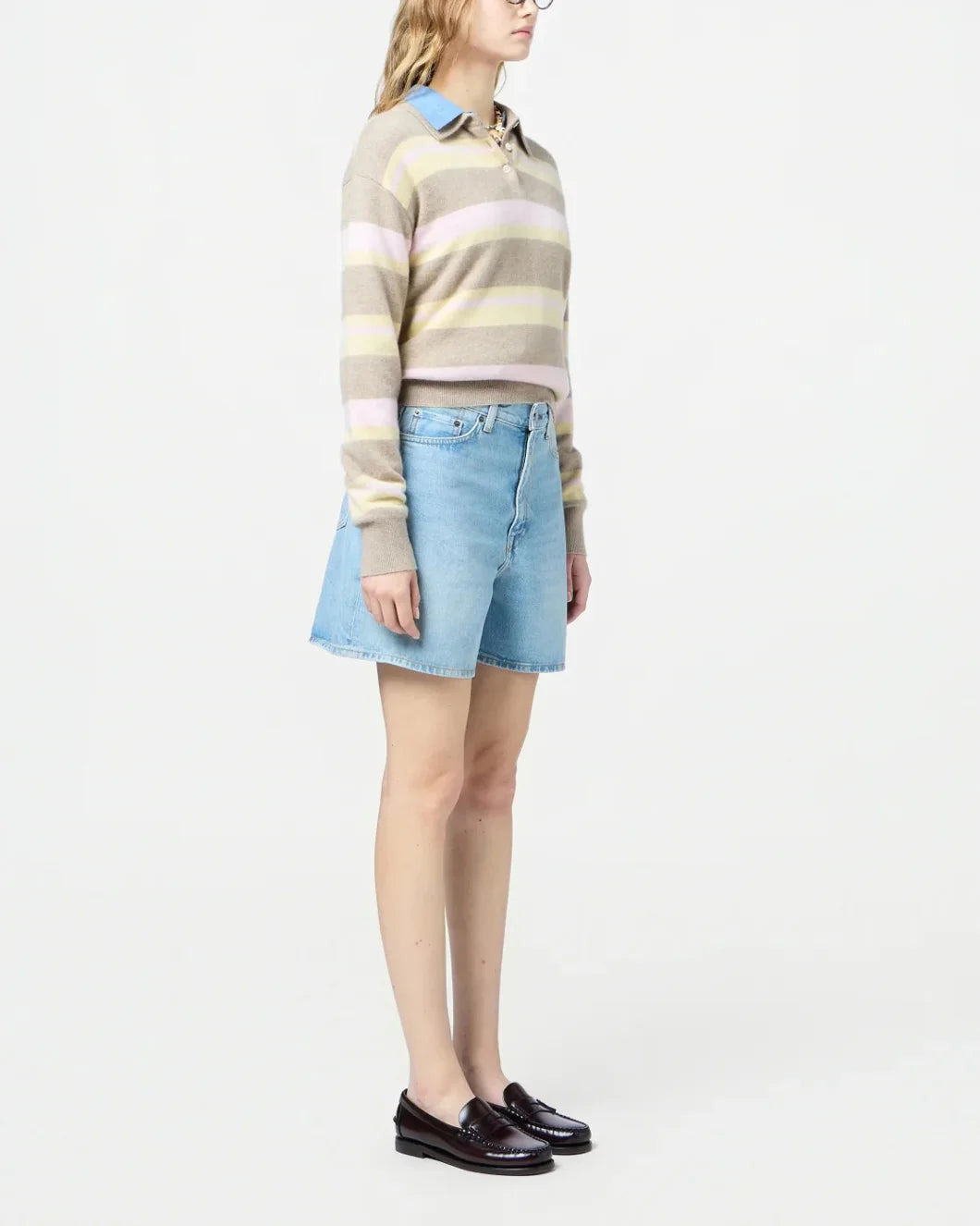 COLLEGIATE STRIPE POLO TAUPE COMBO - 3