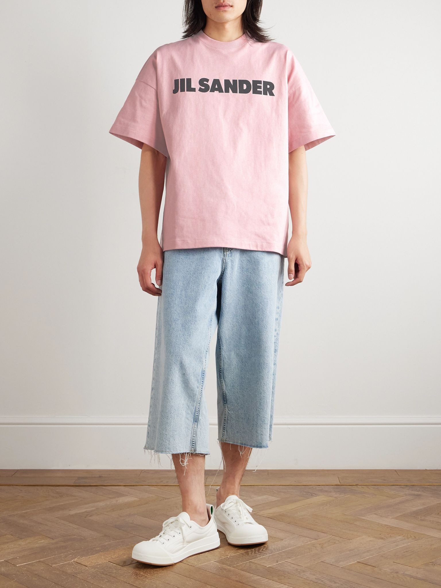 Logo-Print Cotton-Jersey T-Shirt Pink - 2