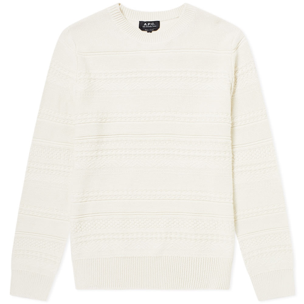 A.P.C. Nicolas Cable Crew Knit - 1