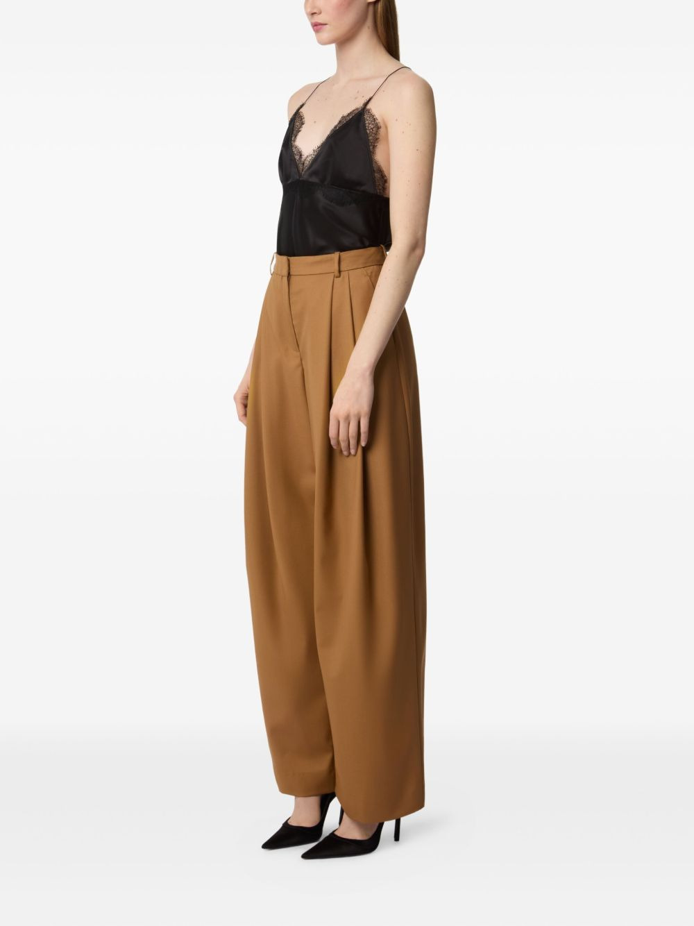 pleated wool trousers - 3
