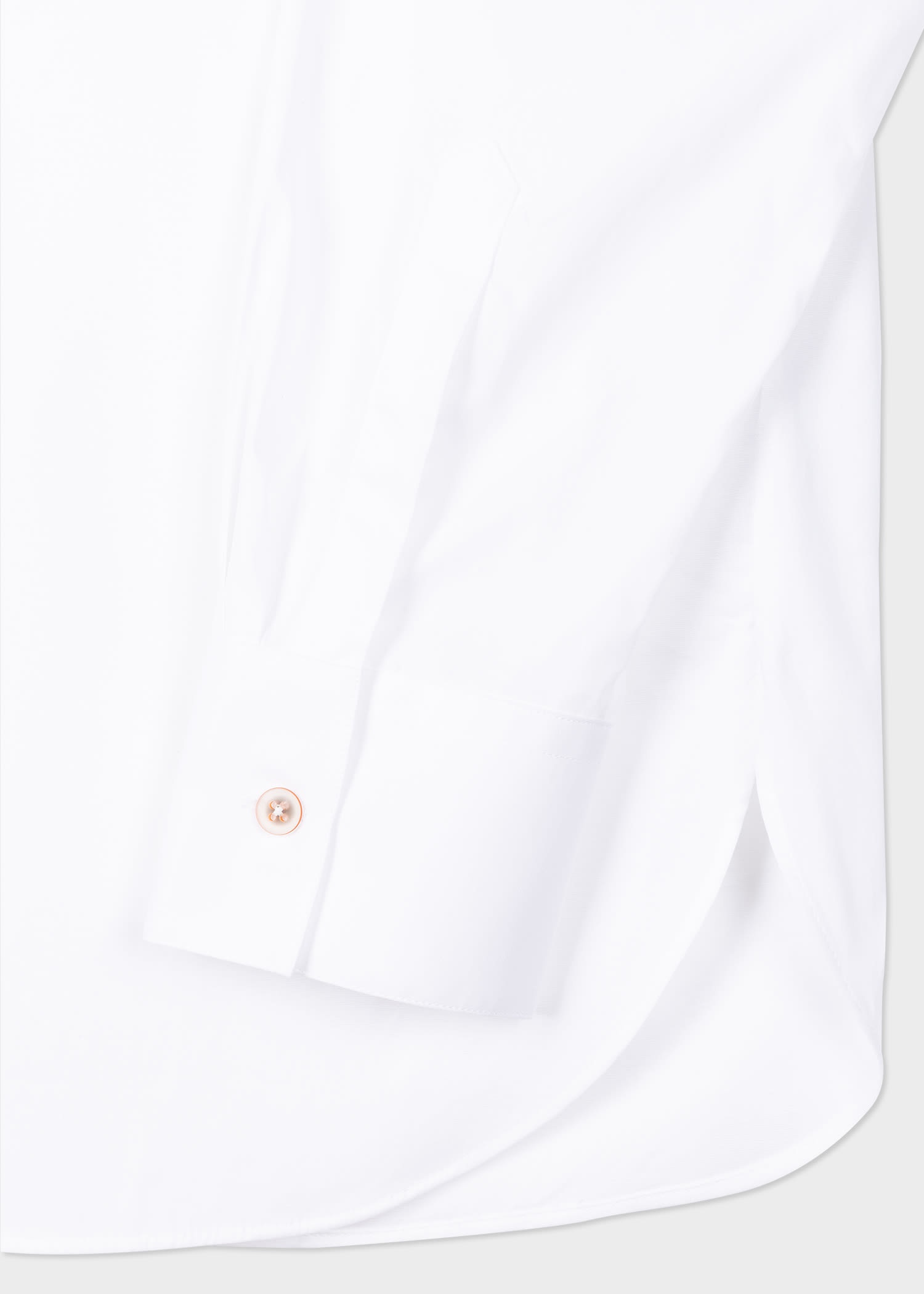 White Cotton Multi Coloured Button Shirt - 2