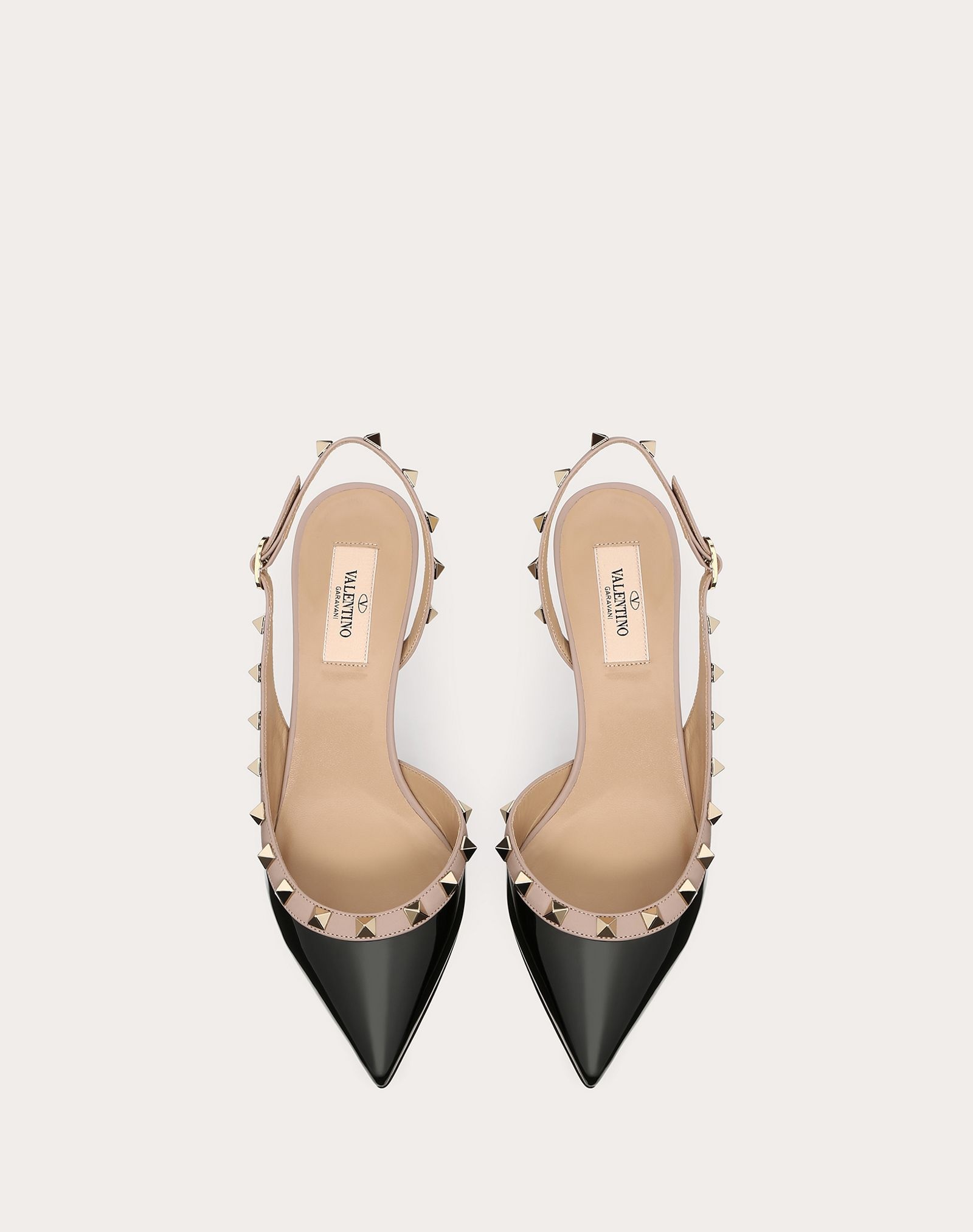 Rockstud Patent Leather Slingback Pump 50 mm - 4