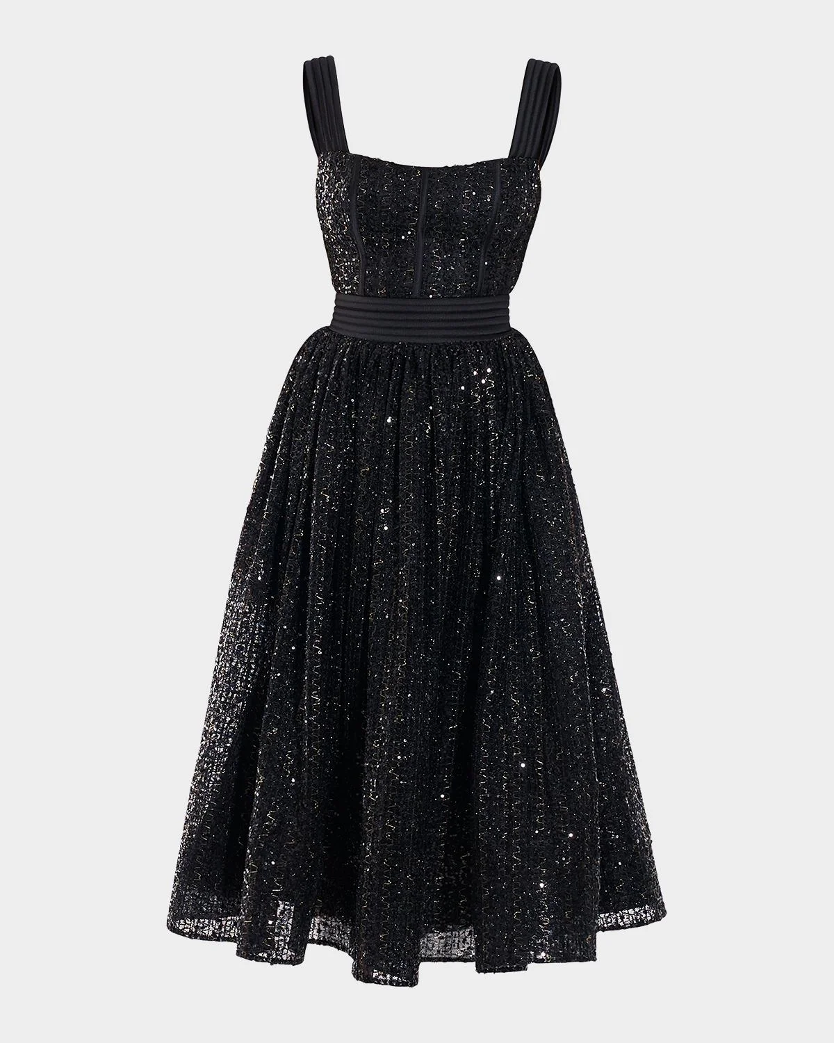 Charlotte Sequined Midi Dress - 1
