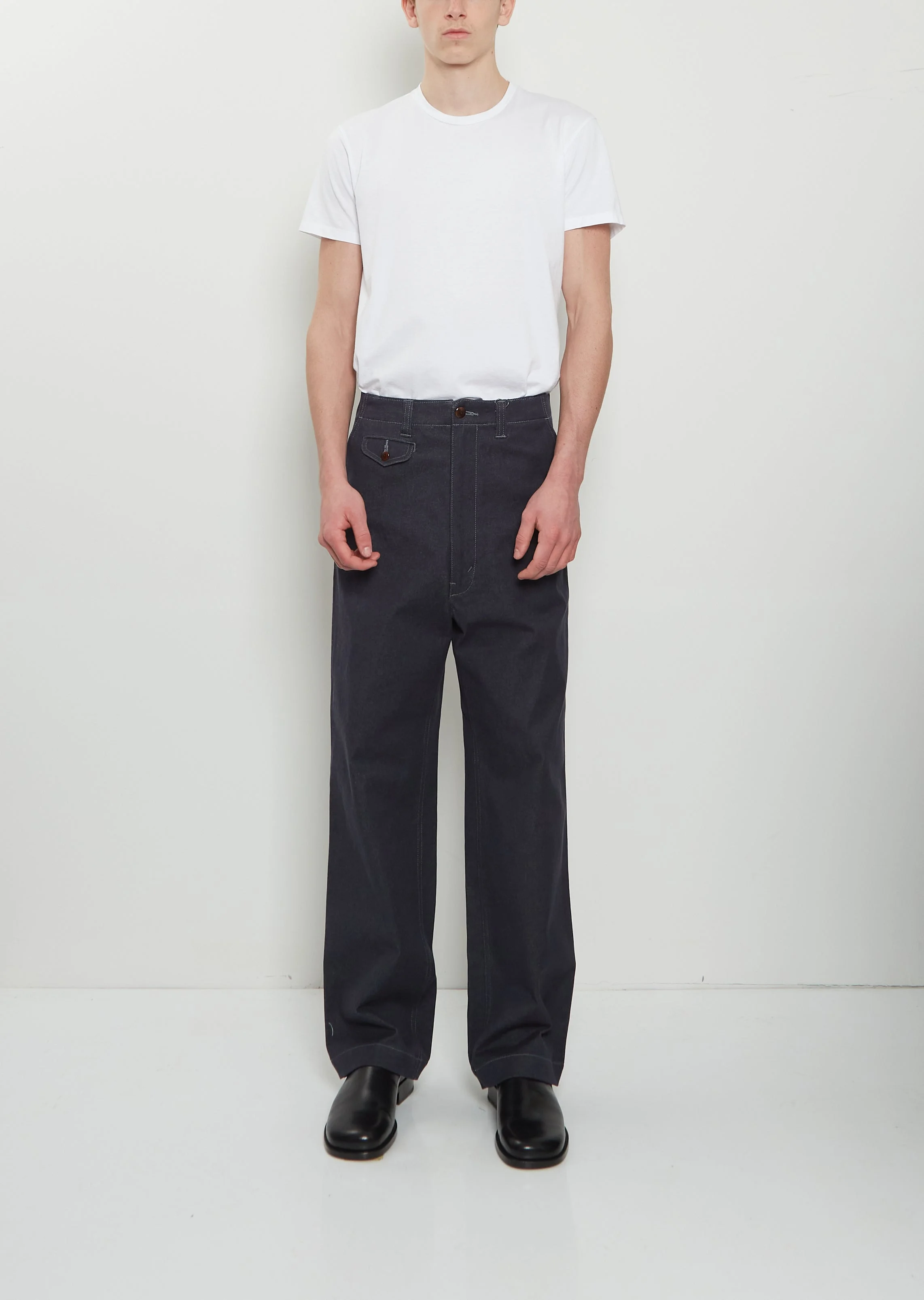 Re-Dyed Denim Pants - 1