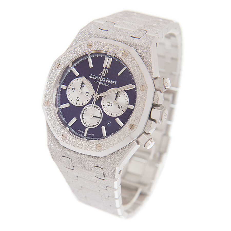 Audemars Piguet Royal Oak Chronograph Automatic Purple Dial White Frosted White Gold Men's Watch 263 - 4