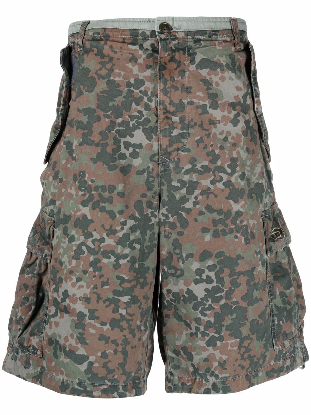 camouflage-print cargo shorts - 1