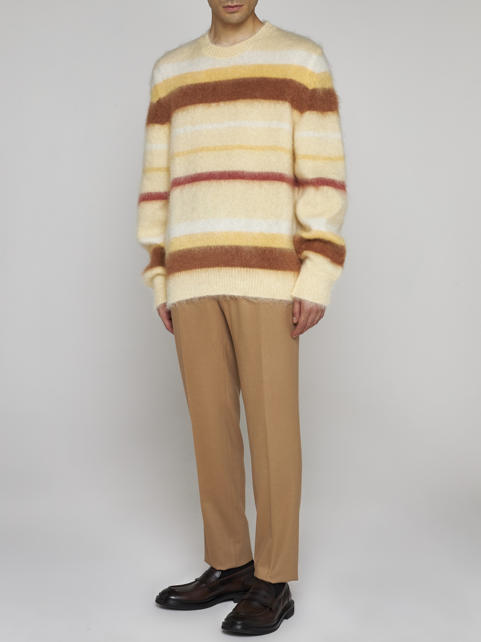 【送料&関税込】Striped Mohair-blend Sweater Etro ETRO STRIPED MOHAIR BLEND SWEATER – TheLuxeLend