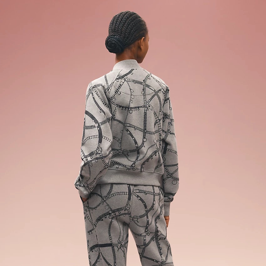 "Tresor de Medor" embroidered bomber jacket - 3